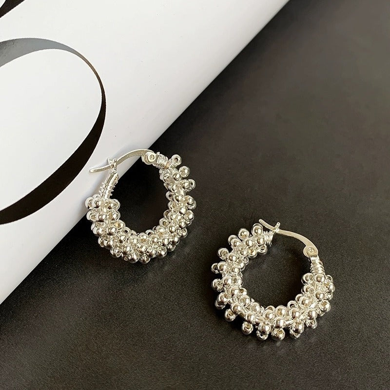 French Entry Lux Copper Solid Color Ear Ring