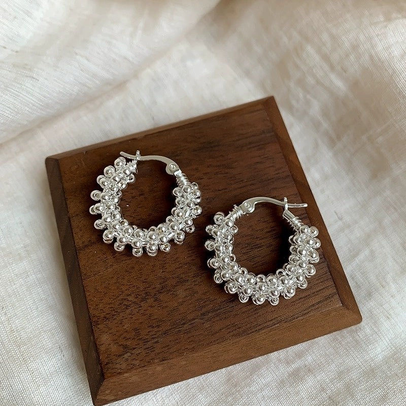 French Entry Lux Copper Solid Color Ear Ring