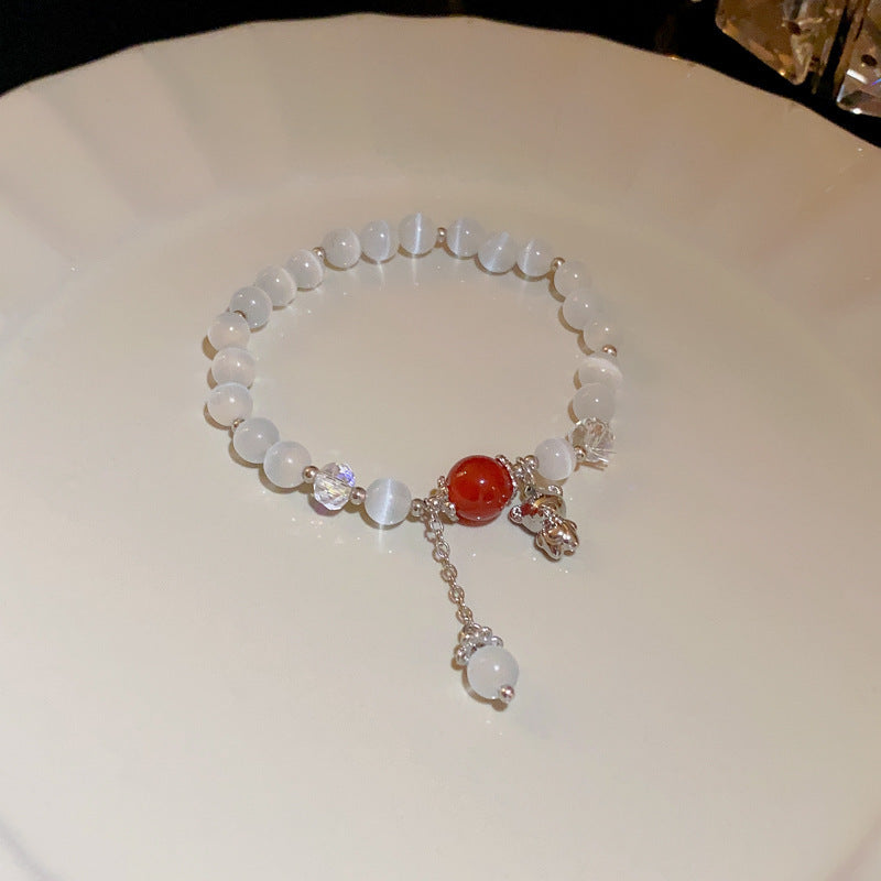Female Vintage Double Row Crystal Bracelet
