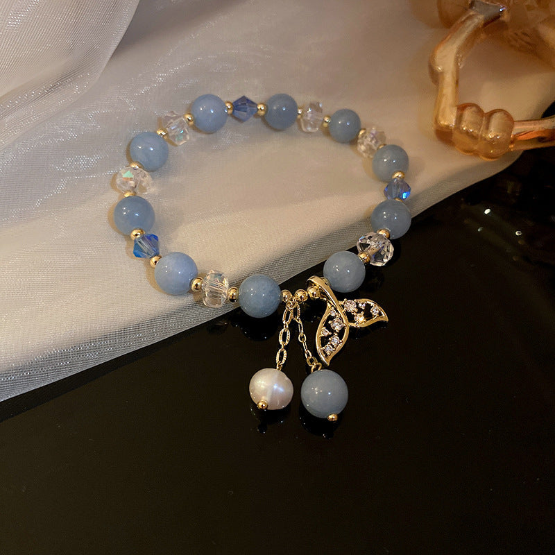 Female Vintage Double Row Crystal Bracelet
