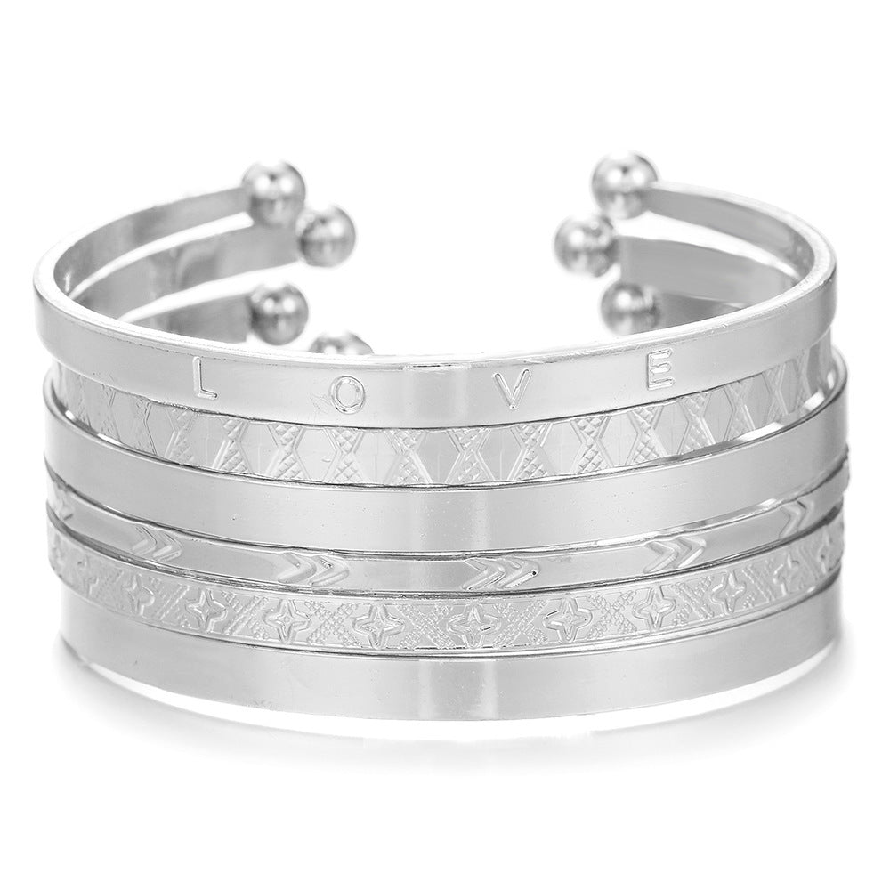 Retro Fashion Twisted Winding Alloy Animal Bracelet Armband