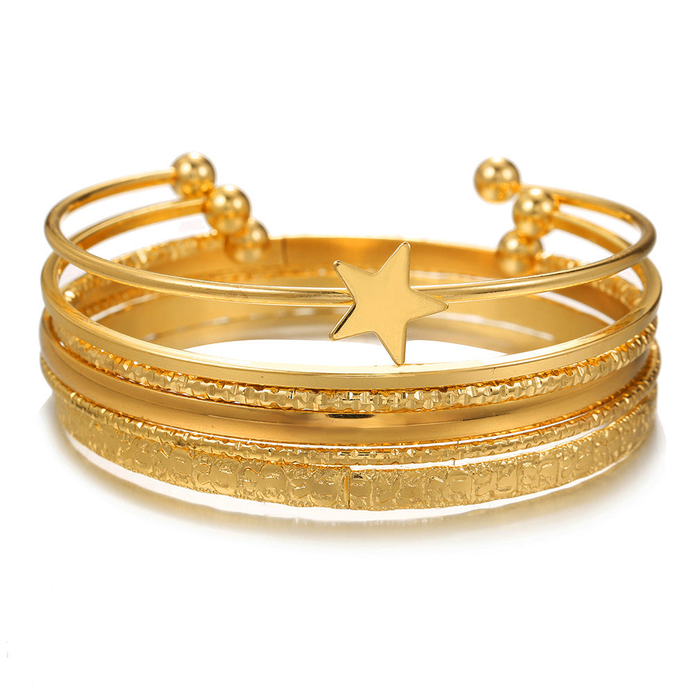 Retro Fashion Twisted Winding Alloy Animal Bracelet Armband