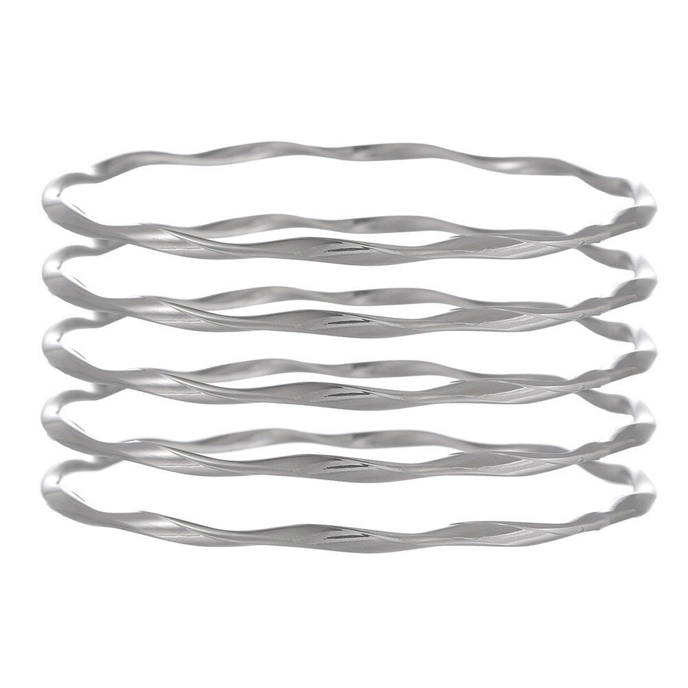 Retro Fashion Twisted Winding Alloy Animal Bracelet Armband
