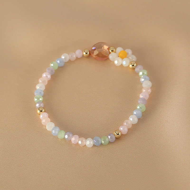 Female Vintage Double Row Crystal Bracelet